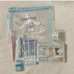 Cinnamoroll Bundle #3 Stationery Set Washi Tape Pouch Eraser Sanrio Character